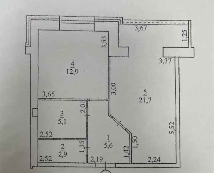 Продаж 1-кімнатної квартири ЖК "Резиденція" | 48.2 м2 | 8 поверх - фото 1