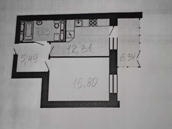 Продаж 1-кімнатної квартири м. Черкаси Черкассы