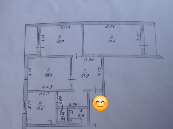 3 к квартира з квадратним холом, Проспект Миру Житомир