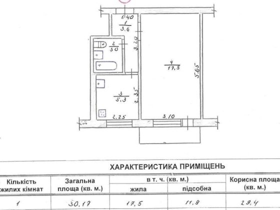 Квартира 1к на Полевой от хозяина без комиссии! Житомир