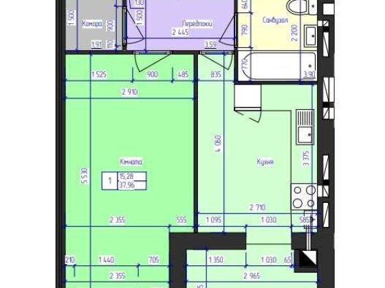 ЖК Ковалівський 1-кімнатна квартира (продажа або обмін) Кропивницький