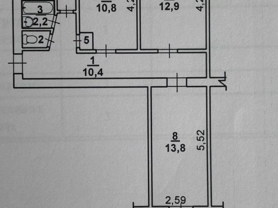Срочная продажа 3 ком.кв. Корабельный р-н Миколаїв