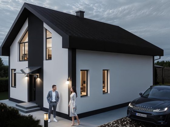 Будинок 120 м.кв. сучасний проект Звягель