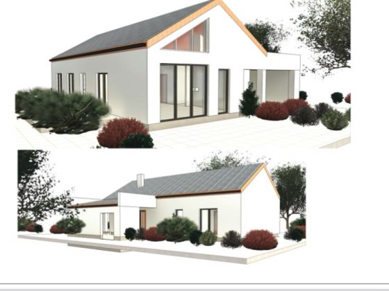 Будинок Рованці біля баобабу з навісом на авто Рованцы