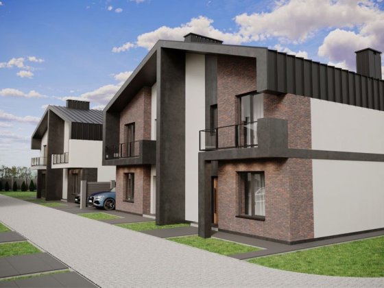 Елітний котедж-дуплекс 115 м² у Вовчинці з терасою та даховим поверхом Вовчинець