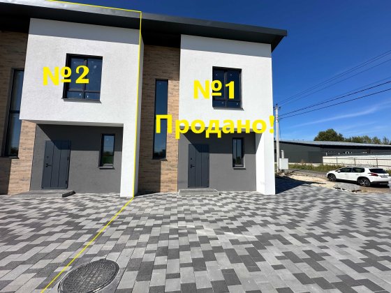 Таунхаус 75 м² з власним подвір’ям у передмісті Києва Белогородка