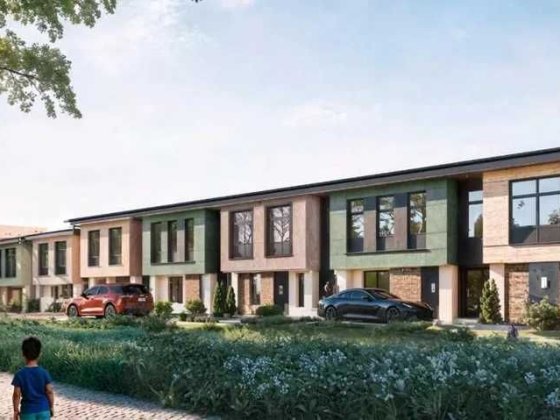 Таунхауси з центр. комунікаціями 100 м2 у с. Святопетрівське Святопетровское