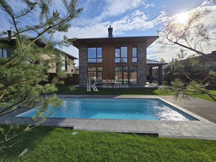 Продаж Будинок 225 м.кв 5-к КМ Нова Ходосівка Газ Басейн Меблі - фото 1