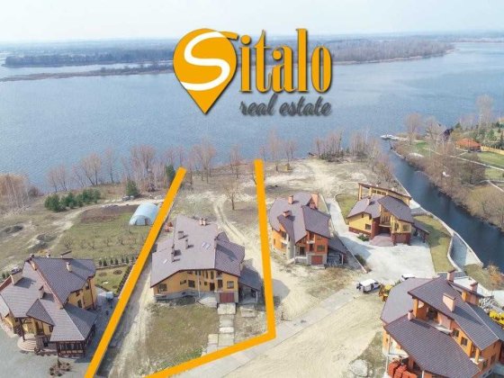 Дом с выходом на Днепр, участок 25 соток, закрытая территория Вишеньки