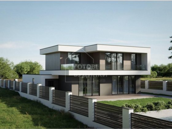 Сучасний будинок у стилі Hi-Tech з гаражем Ходосівка