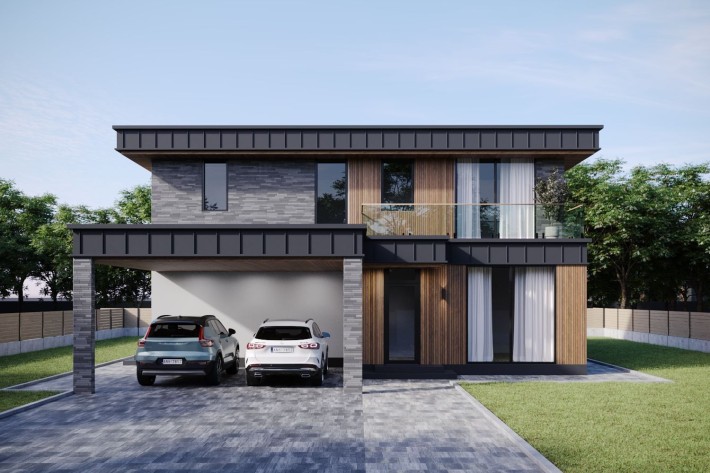 Будинок Хайтек в КМ з цегли 225м2 с. Ходосівка біля лісу Мануфактура - фото 1