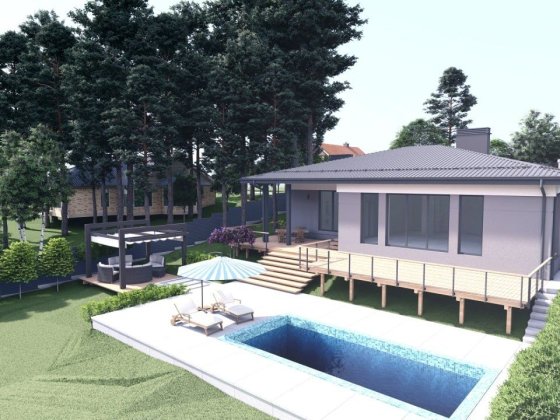 Будинок у соснах 210 м2 на етапі є газ містечко охорона с. Ходосівка Ходосівка