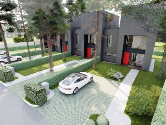 Таунхаус в хвойному лісі,закрита територія,асфальт підїзд,ГАЗ Зазимье