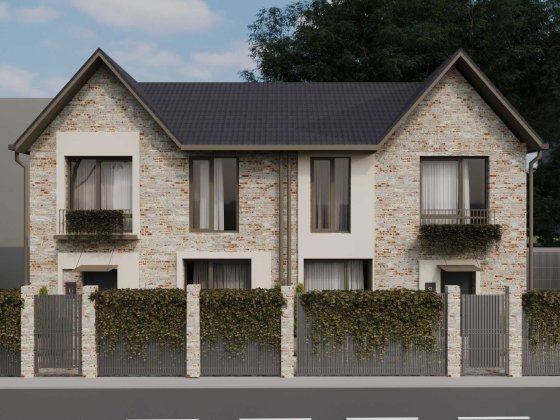 Продаж дуплексу біля Києва в с. Княжичі – власний двір та укриття Княжичі