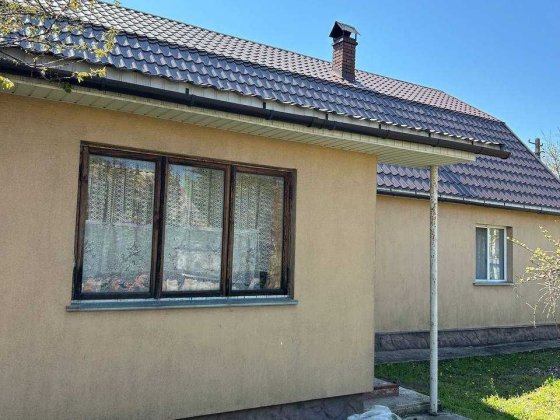 Великий двоповерховий будинок зі своїм садом по головній вулиці Лебедівка