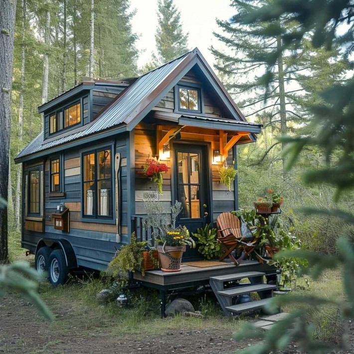 Дерев'яний будинок, будиночок, барнхаус, дача - фото 1