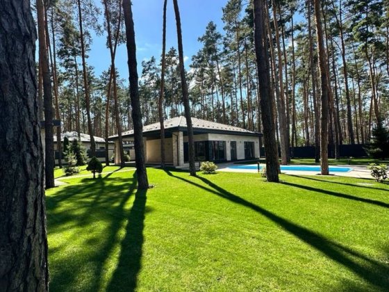 Одноповерховий котедж з Басейном - Травертін на 15 сотках! Буча