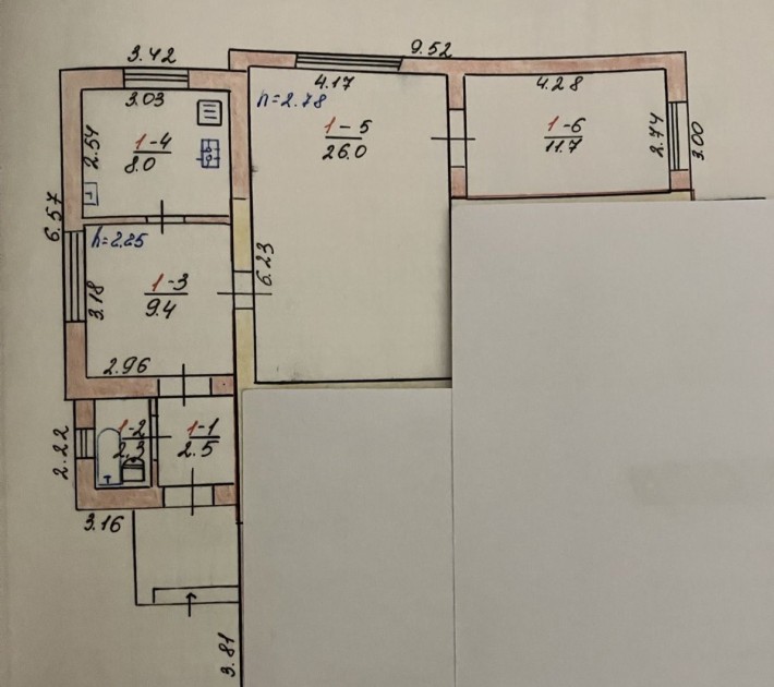 Продажа пів будинку 65 м.Бориспіль  вул.Дружби - фото 1