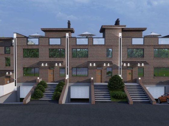 Новий таунхаус у Бучі: 150м2, два поверха, індивідуальне опалення Буча