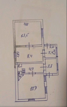 Продам особняк дві квартири.Під ремонт.8соток землі.Район Чернішевског - фото 1