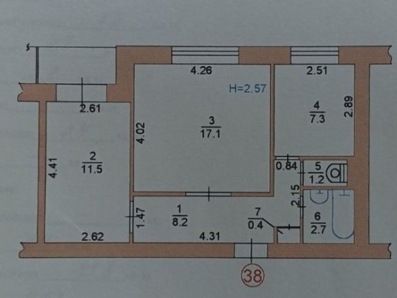 Сдам 2х ком.квартиру  1 й этаж .9 ого дома. Черноморск