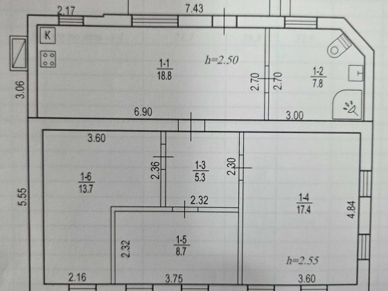 Продам просторный дом с Ремонтом Диевка Дніпро