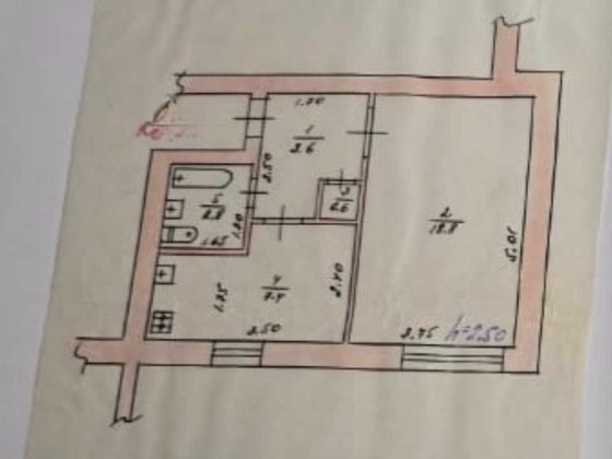 Здається однокімнатна квартира Тальное