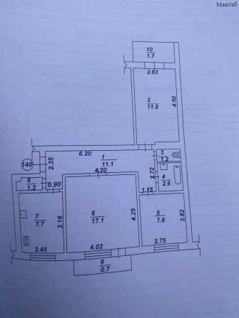 Продам трьох кімнатну квартиру. Дім 120 , район квадрату - фото 1