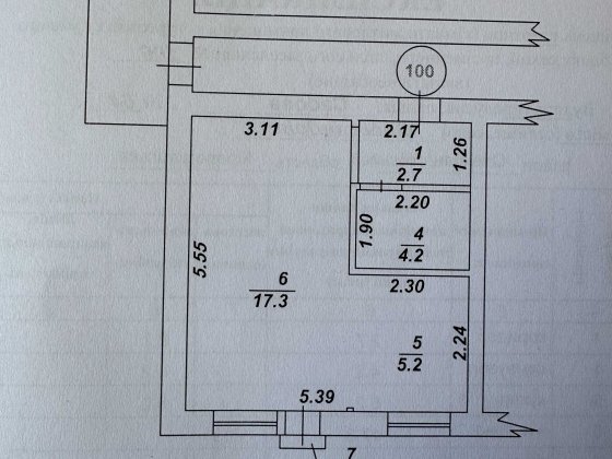 Однокімнатна квартира БАМ Александрия