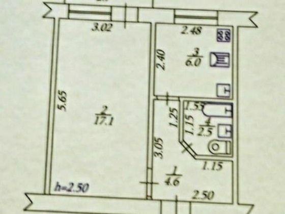 Продам 1к з автономним опаленням Ахтырка