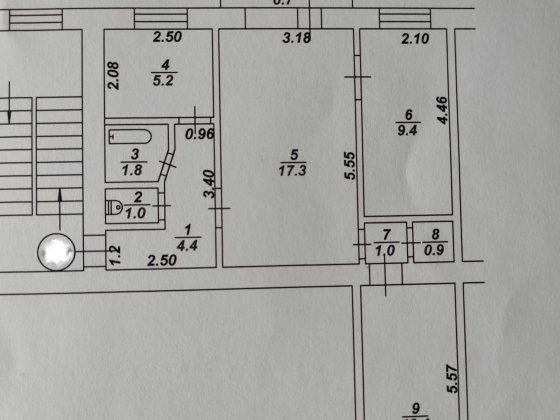 Трикімнатна квартира з індивідуальним опаленням Александрия