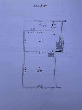 Продається квартира  в будинку який складається з трьох квартир - фото 1