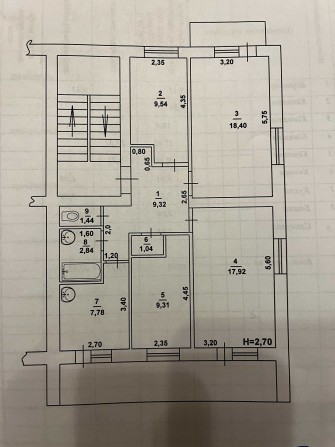 Продається Квартира, 4 кімнати, м. Виноградів, Закарпатська область. - фото 1