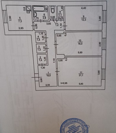 Квартира в центрі 3 кімнати - фото 1