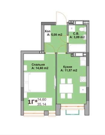 Продам однокімнатну квартиру - фото 1