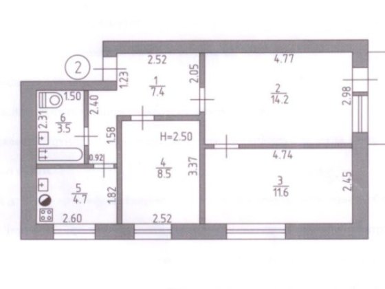 Квартира в центре города 3 комнаты Ізюм