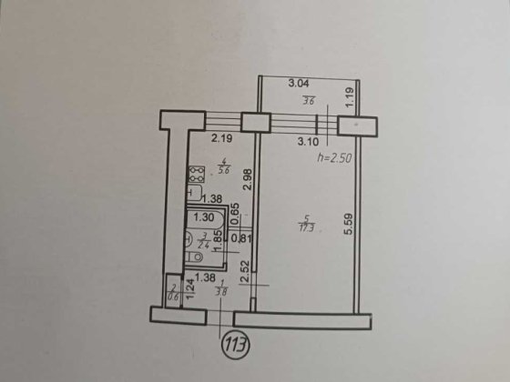 15 000 $ Однокімнатна квартира Калуш