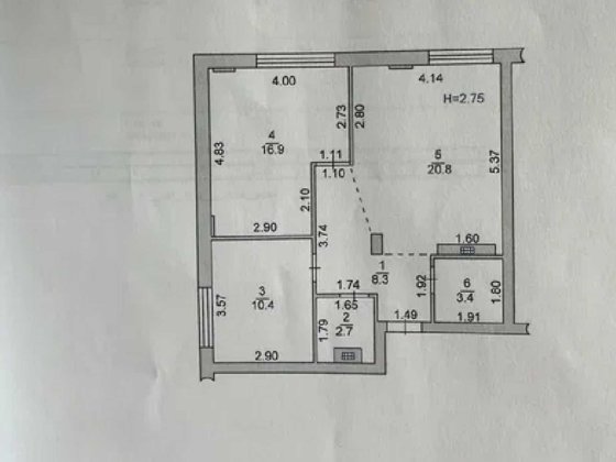 Продається 2-кімн. квартира 63 м² | ЄОселя | Чорноморськ Черноморск