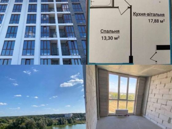 Продам 1к 38,7м в Гостомель Резіденс Гостомель