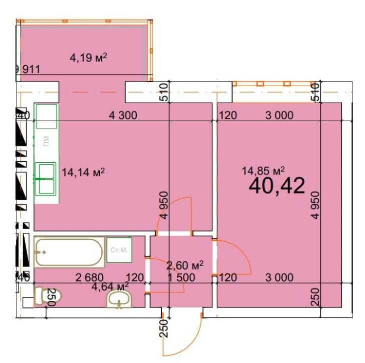 Продається квартира з Розтермінуванням,біля Епіцентру - фото 1