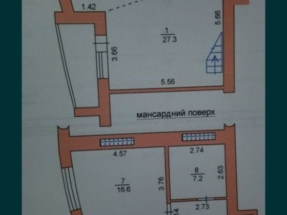 Квартира, двухуровневая Черноморск