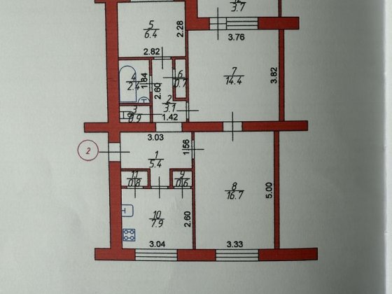 Продаж 3 кімнатної квартири в м. Ківерці Ківерці