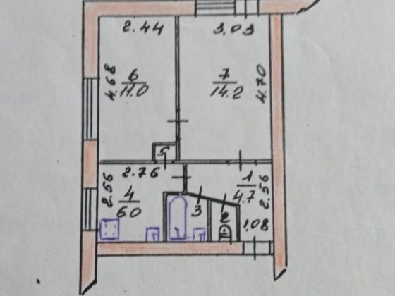 Квартира двокімнатна Коростень
