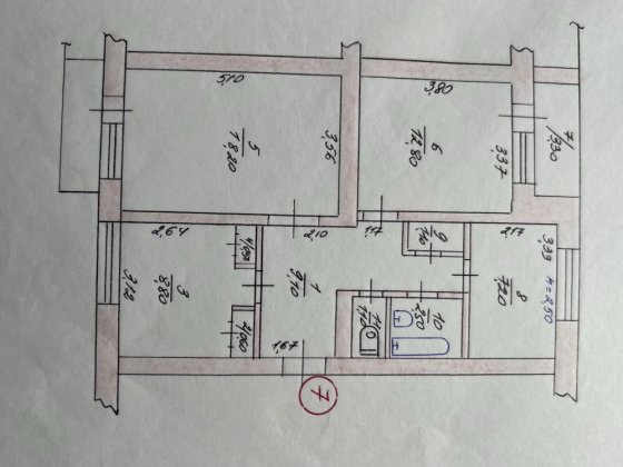 Продам 3-ну квартиру с. Дослідне Берестинського району Берестин