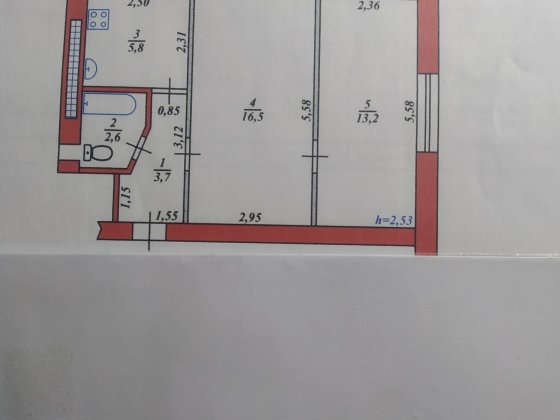 Продам 2 кімнатну квартиру Лозова