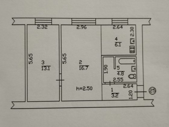2-кімнатна квартира обмін на будинок Лубны