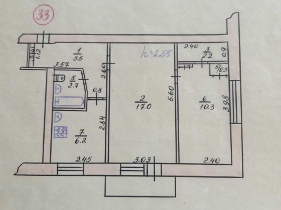 Продам 2-х комнатную квартиру. Лозова