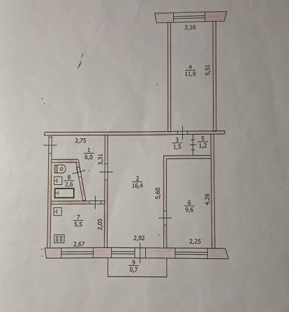 Продаю 3х комнатную квартиру - фото 1