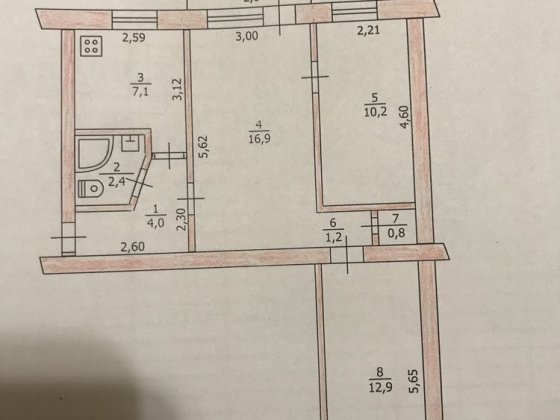 Продам 3-х кімнатну квартиру Павлоград