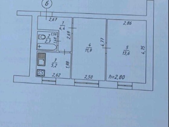 Продам двухкімнатну ізольовану квартиру в центрі міста Ромни Ромны